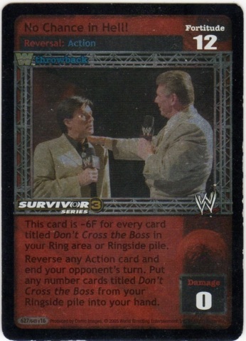 No Chance in Hell! (SS3) Foil (Throwback)